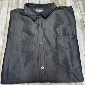 Chef Works Urban collection Chef Shirt Black XL Long Sleeve‎ NWT